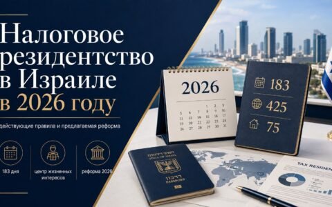 Налоговое резидентство в Израиле в 2026 году: действующие правила и предлагаемая реформа